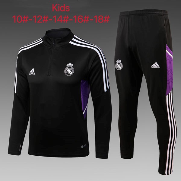 Kinder Trainings-Sweatshirt Real Madrid 2023 Schwarz